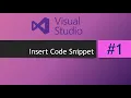Insert code snippet Visual Studio Shortcuts and Tips