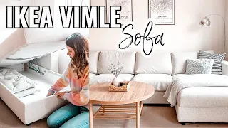 IKEA VIMLE SOFA REVIEW AND CLEAN MY SOFA WITH ME 2021 IKEA FINNALA SOFA REVIEW IKEA TIPS