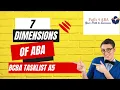 What are the 7 Dimensions of Applied Behavior Analysis