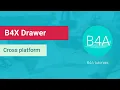 B4A tutorial B4XDrawer library sliding drawer