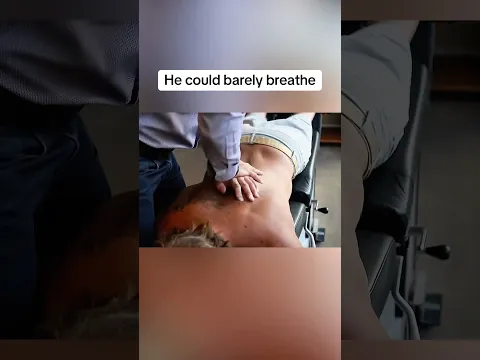 He Couldn't Breathe, Then His Back Cracked #chiropractor #beforeandafter #relief