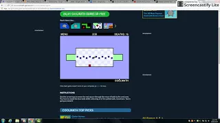 how to beat the worlds hardest game on cool math
