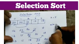 Selection sort data structures Tamil c program
