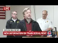 NEWS CONFERENCE Mansfield s provide Friday morning update on train derailment