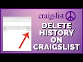 How to Delete History on Craigslist 2023 Clear Craigslist History