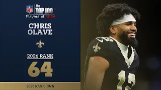 64 Chris Olave WR Saints Top 100 Players of 2026