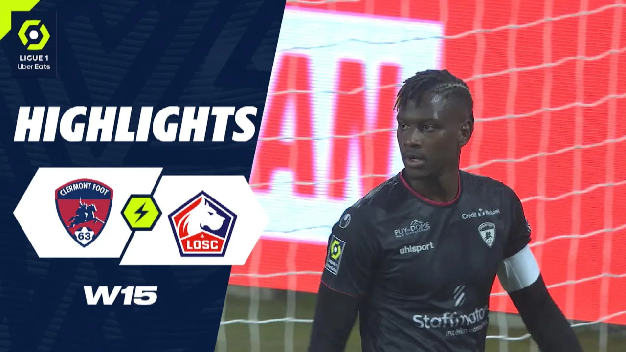 CLERMONT FOOT 63 - LOSC LILLE (0 - 0) - Highlights ...