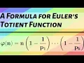Number Theory A Formula for Euler s Totient Function