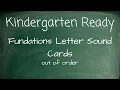 Fundations Letter Cards - Out of order