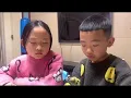 Big sister teaches little brother English Language l Chinese Kids Part 1