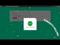 Confetti falling animation Javascript animation