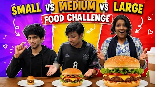 SMALL vs MEDIUM vs BIG Challenge🤩💃 Funny challenge 😂💀 | Minshasworld 