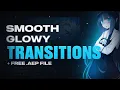 Smooth Glowy Transitions with Shakes After Effects AMV Tutorial free AEP File