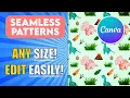 EASY Seamless Patterns in Canva