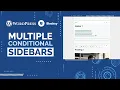 Create multiple sidebars for your WordPress site and assign to different pages Blocksy Theme 2026