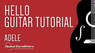 Download Hello Adele Guitar Lesson Tutorial Acoustic MP3
