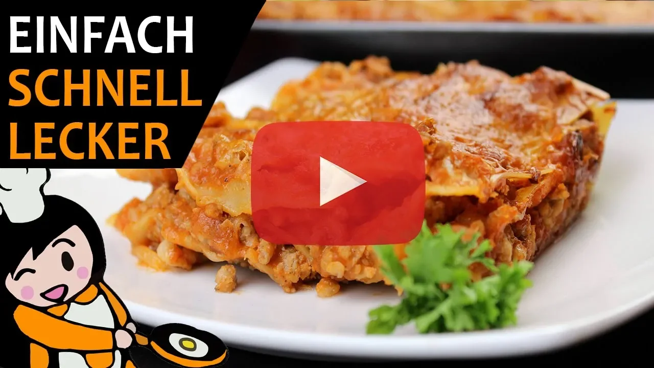 Schnelle und leckere Lasagne selber machen - Kochnoob