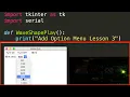 Adding an Option Menu to Tkinter GUI - Arduino Python Pyserial