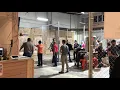 Axe Whooping multiple people throwing side view