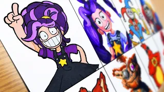[Poppy Playtime 5] Cartoon VS Original - Drawing New Monsters (Lily, Prototype)