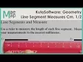 KutaSoftware Geometry - Line Segment and Measure Cm Part 1