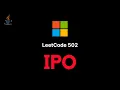 502 IPO - JAVA Two heaps