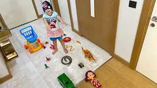 Yusuf yerdeki engellere basmadan niloyayı kurtarmayı başarabilicek mi😂😂😂