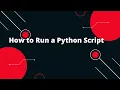Python Tutorial in Hindi How to Run a Python Script