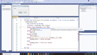 Visual Basic Select Case Structure project displays messages based on user s letter grade input