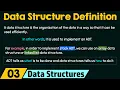 Data Structure Definition Advantages