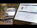 EDA using SWEETVIZ in 3 mins