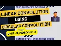 LINEAR CONVOLUTION USING CIRCULAR CONVOLUTION