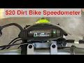20 Dirtbike speedometer installation