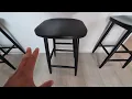 Maven Lane Kitchen Bar Stool Modern Farmhouse Wood Counter Barstool Review