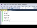 Create a text file in Visual Studio