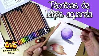 Técnicas básicas de LÁPIS AQUARELA - Sketch Crás