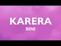 Download Lagu Karera - BINI (Lyrics) | \ MP3
