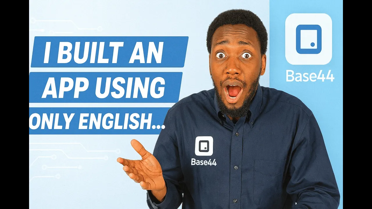 I Built an App Using Only English… Thanks to Base44 🤯