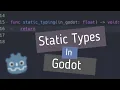 How to use static types in GDScript with Godot 3 2