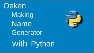 Making name generator program with python