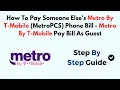 Pay Someone Else s Metro By T-Mobile MetroPCS Phone Bill - Metro By T-Mobile Pay Bill As Guest
