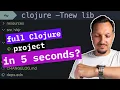 How to generate Clojure projects from templates with deps-new tool