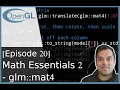 Episode 20 OpenGL Math 2 - Matrix Transformations with GLM code demonstration