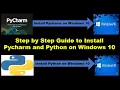 How to Install Python 3 7 X and Pycharm version in Windows 10 Step by Step guide