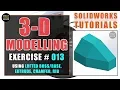 SOLIDWORKS EXERCISE Using Lofted Chamfer Rib SOLIDWORKS TUTORIALS