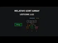Relative Sort Array - Leetcode 1122