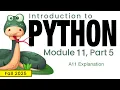 Python Fall 2025 Module 11-5 A11 Explanation