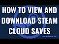 How to View and Download Steam Cloud Saves