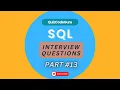 SQL INTERVIEW QUESTIONS PART