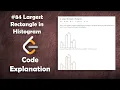 Largest Rectangle in Histogram Live Coding with Explanation Leetcode - 84